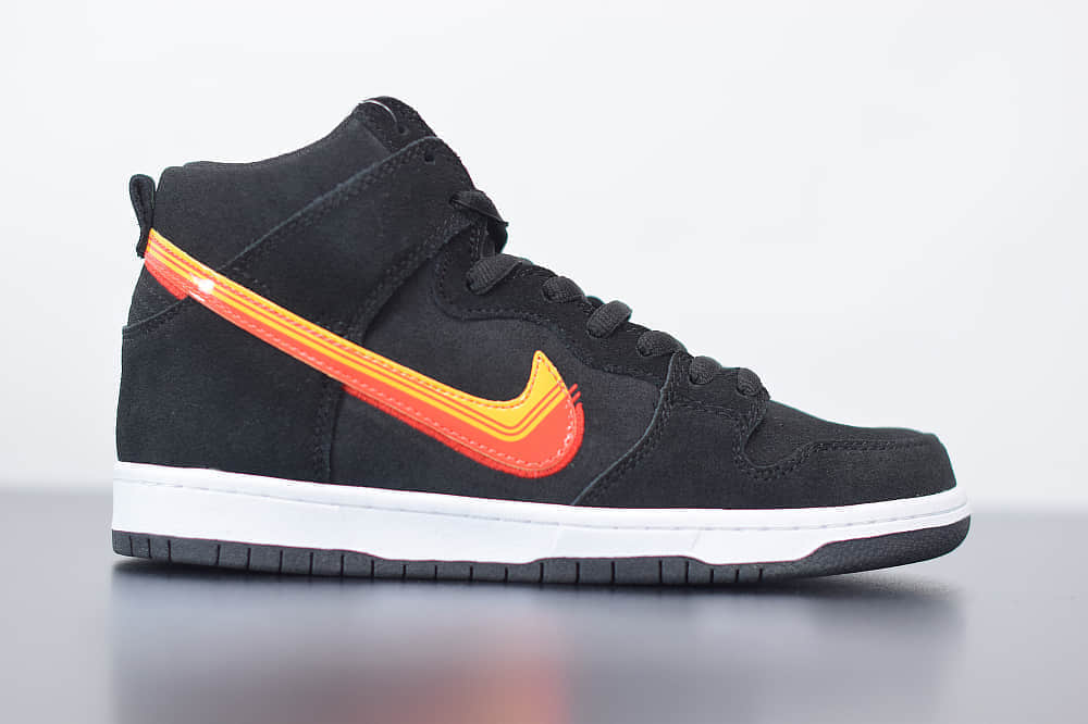 耐克Nike SB Dunk Low Truck lt pack高帮SB DUNK公路旅行黑橙色纯原版本板鞋 货号：BQ6826-003