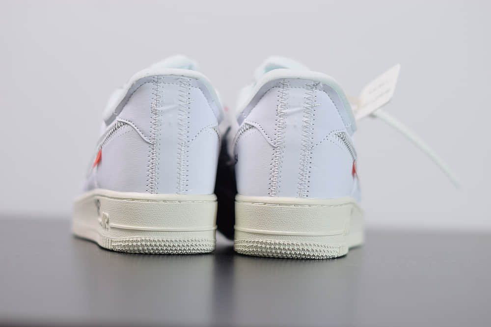 耐克OFF-WHITE X Air Force 1 OW空军一号联名白银低帮板鞋纯原版本 货号： AO4297-100