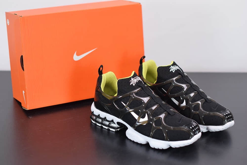 耐克stussy斯图西二代黑色复古运动鞋纯原版本 货号:CJ9918-001