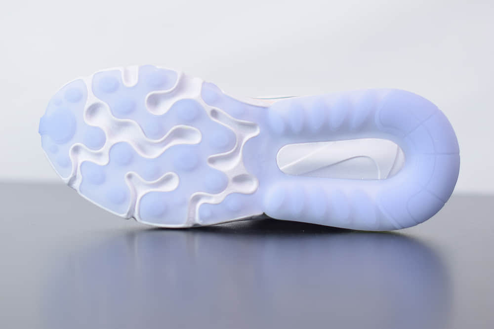 耐克Nike Air Max 270 React蓝绿紫色气垫运动鞋纯原版本 货号：CU4768-100