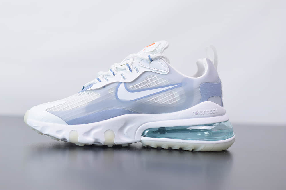 耐克Nike Air Max 270 React白色气垫运动鞋纯原版本 货号：CT1265-100