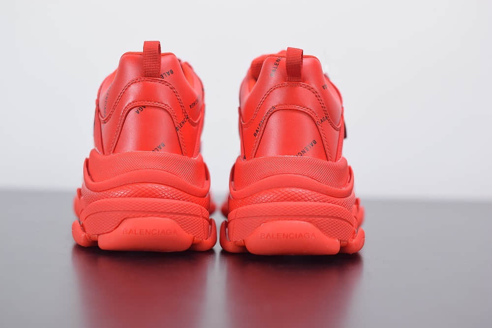 巴黎世家Balenciaga Triple S大红标识复古老爹鞋纯原版本