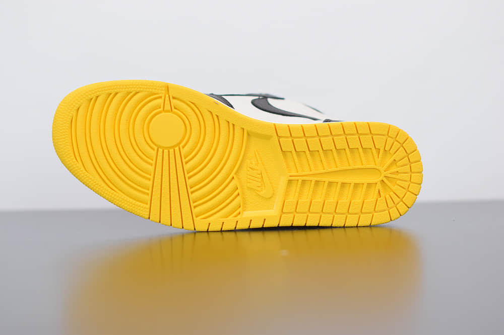 乔丹Air Jordan 1 RETRO HIGH 禁止转卖黑黄高帮篮球鞋纯原版本 货号：861428-107