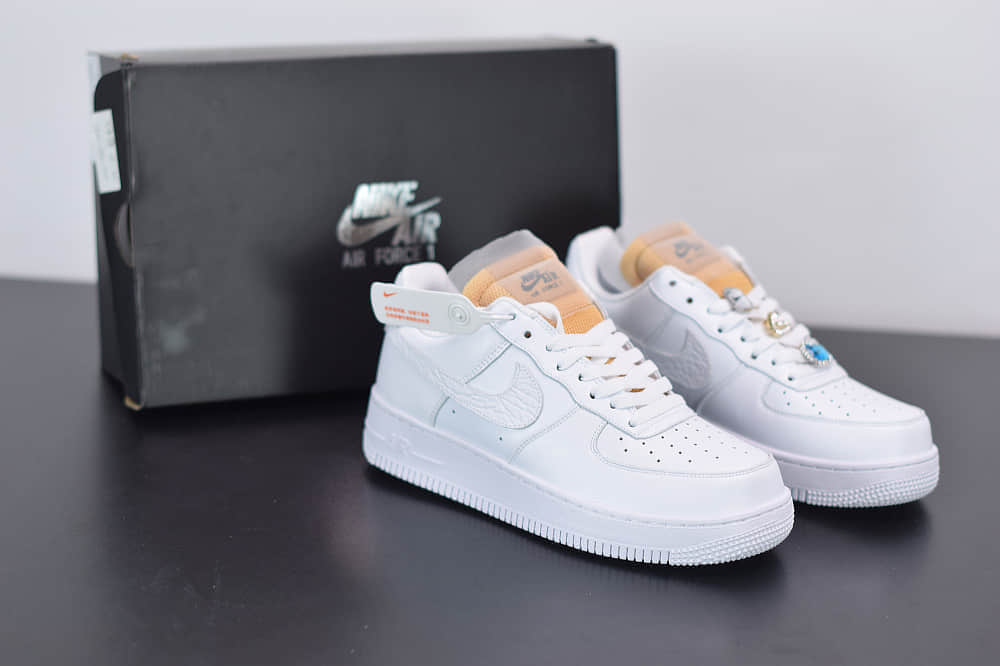 耐克Nike Air Force 1'07 LxWhite Onyx Bling LF空军一号钻石配色低帮休闲板鞋纯原版本 货号:CZ8101-100