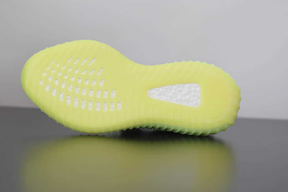 阿迪达斯AdidasYeezy Boost 350 V2黑荧光绿满天星休闲慢跑鞋纯原版本 货号：FW5191