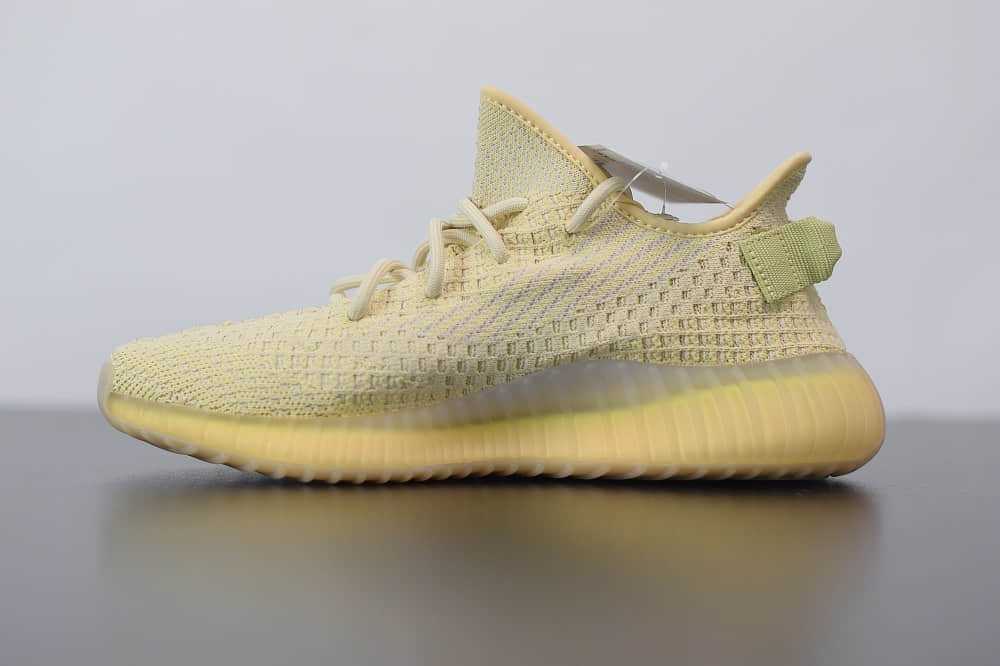 阿迪达斯ADIDAS YEZZY 350 V2亚麻色亚洲限定纯原版本 货号:FX9028