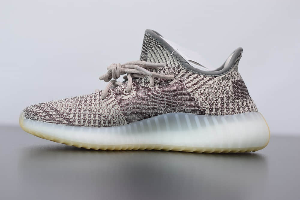 阿迪达斯ADIDAS YEZZY 350 V2黑卡其爆米花休闲慢跑鞋纯原版本 货号:FZ1267