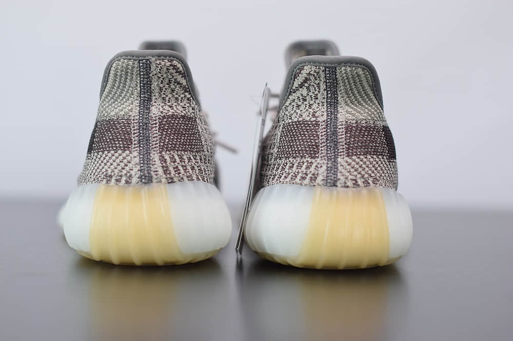 阿迪达斯ADIDAS YEZZY 350 V2黑卡其爆米花休闲慢跑鞋纯原版本 货号:FZ1267