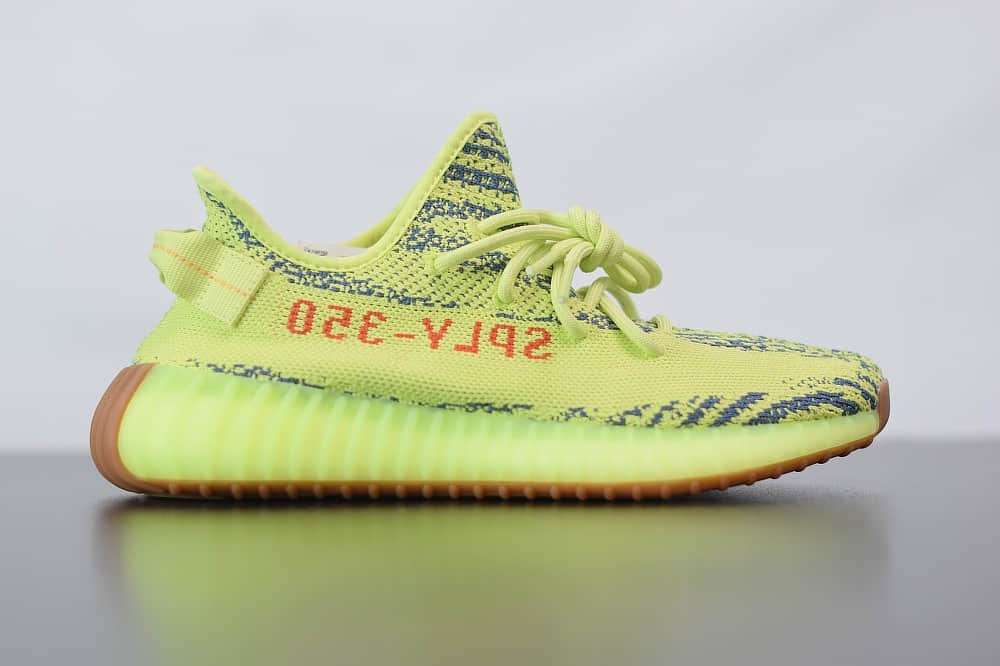 阿迪达斯adidas Yeezy Boost 350 V2黄斑马爆米花休闲慢跑鞋纯原版本 货号:B37572