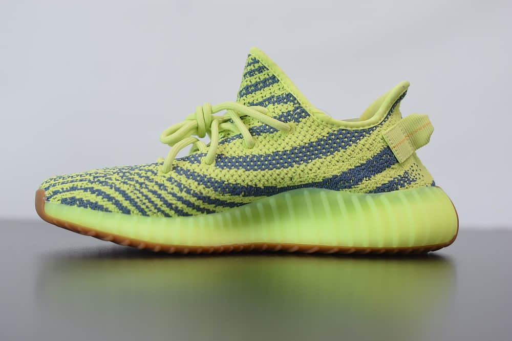 阿迪达斯adidas Yeezy Boost 350 V2黄斑马爆米花休闲慢跑鞋纯原版本 货号:B37572