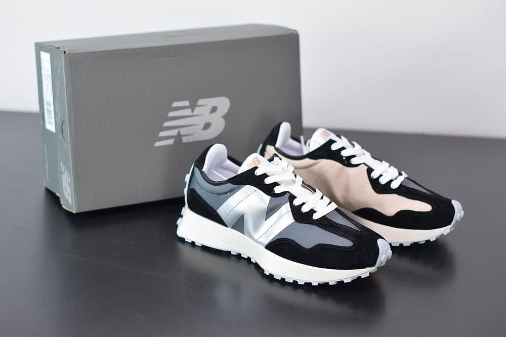 新百伦New Balance MS327复古先锋系列黑灰休闲运动慢跑鞋纯原版本 货号:WS327CPA