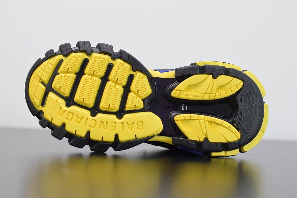 巴黎世家Balenciaga Sneaker Tess s.Gomma MAILLE WHITEORANGE黑黄蓝色三代户外概念鞋纯原版本