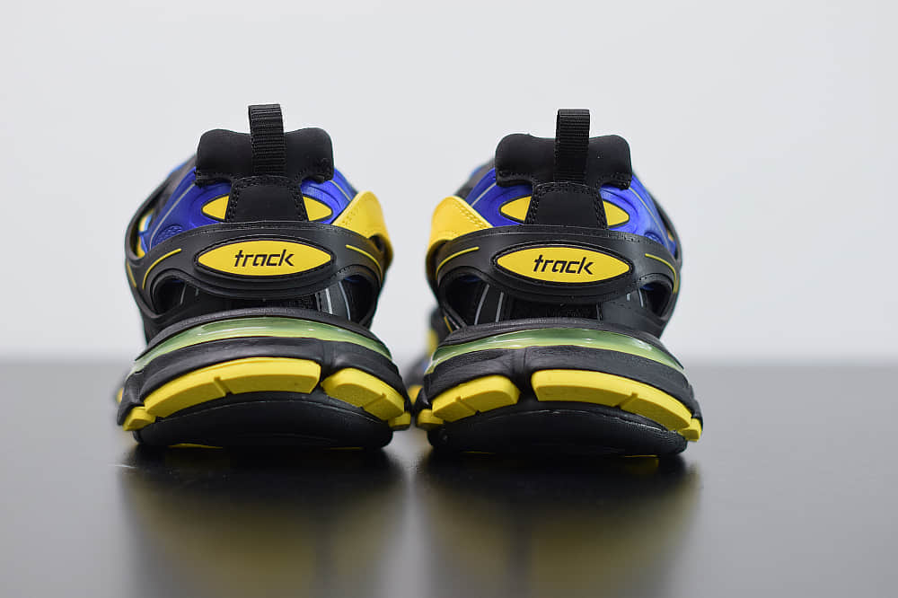 巴黎世家Balenciaga Sneaker Tess s.Gomma MAILLE WHITEORANGE黑黄蓝色三代户外概念鞋纯原版本