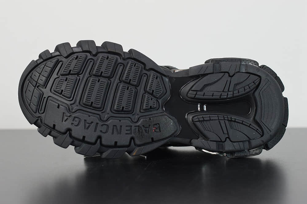 巴黎世家Balenciaga Sneaker Tess s.Gomma MAILLE WHITEORANGE黑色三代户外概念鞋 纯原版本