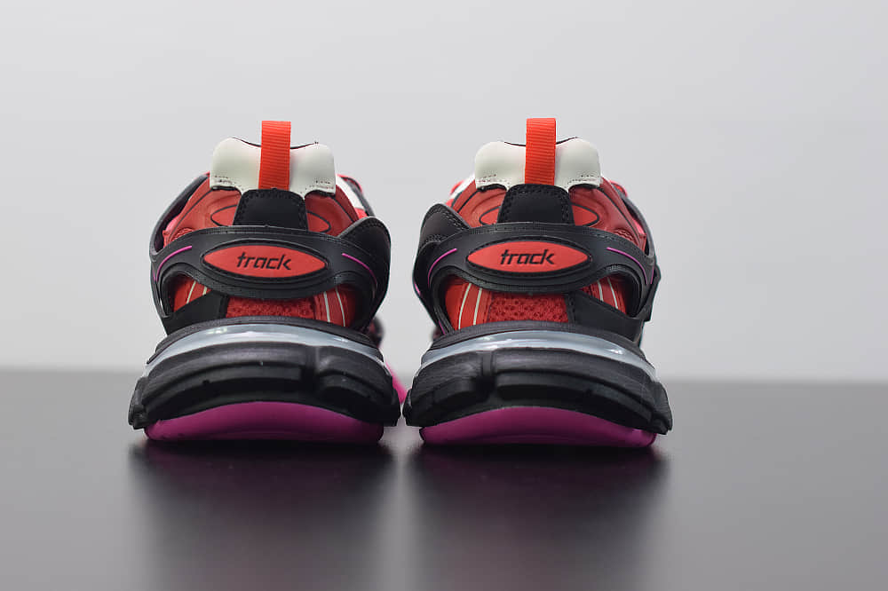 巴黎世家Balenciaga Sneaker Tess s.Gomma MAILLE WHITEORANGE黑粉色三代户外概念鞋纯原版本