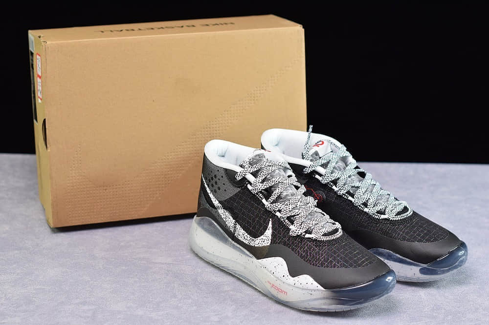 耐克NIKE ZOOM KD12 EP杜兰特12代黑灰休闲运动篮球鞋纯原版本 货号：AR4230-002
