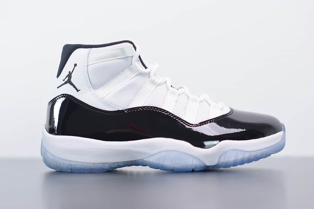 乔丹Air Jordan 11 Concord AJ11康扣黑白高帮篮球鞋纯原版本 货号：378037-100
