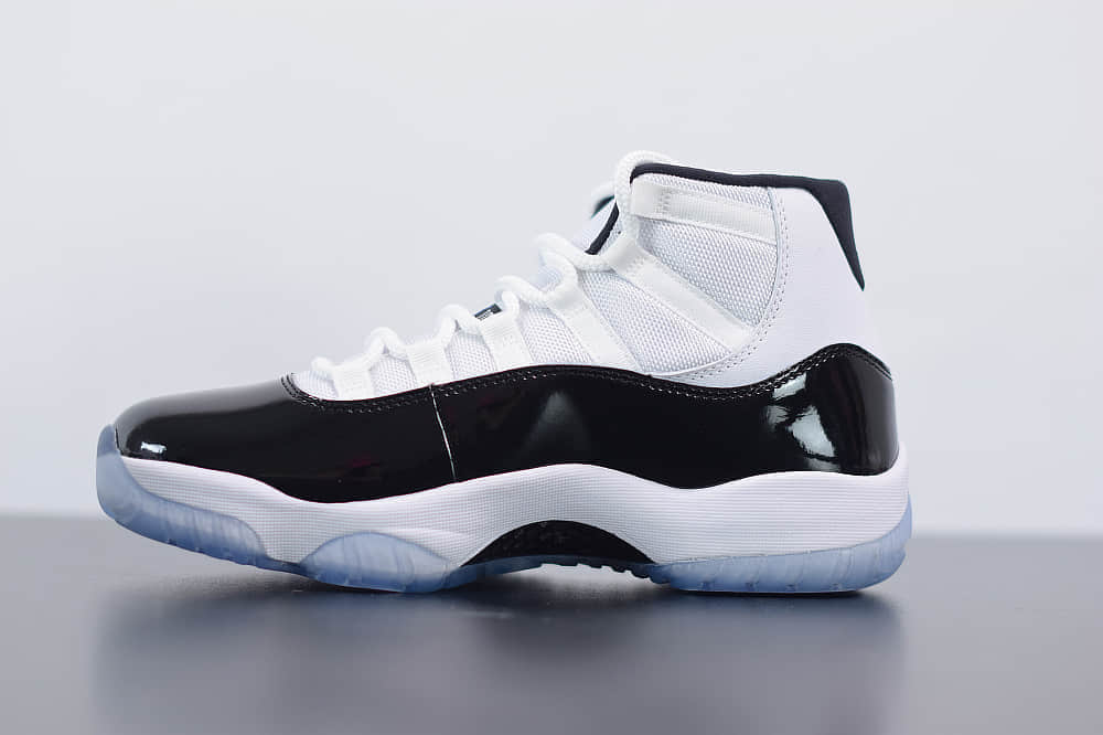 乔丹Air Jordan 11 Concord AJ11康扣黑白高帮篮球鞋纯原版本 货号：378037-100