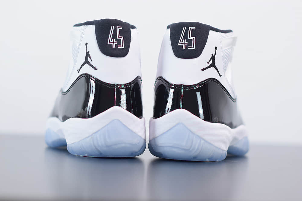乔丹Air Jordan 11 Concord AJ11康扣黑白高帮篮球鞋纯原版本 货号：378037-100