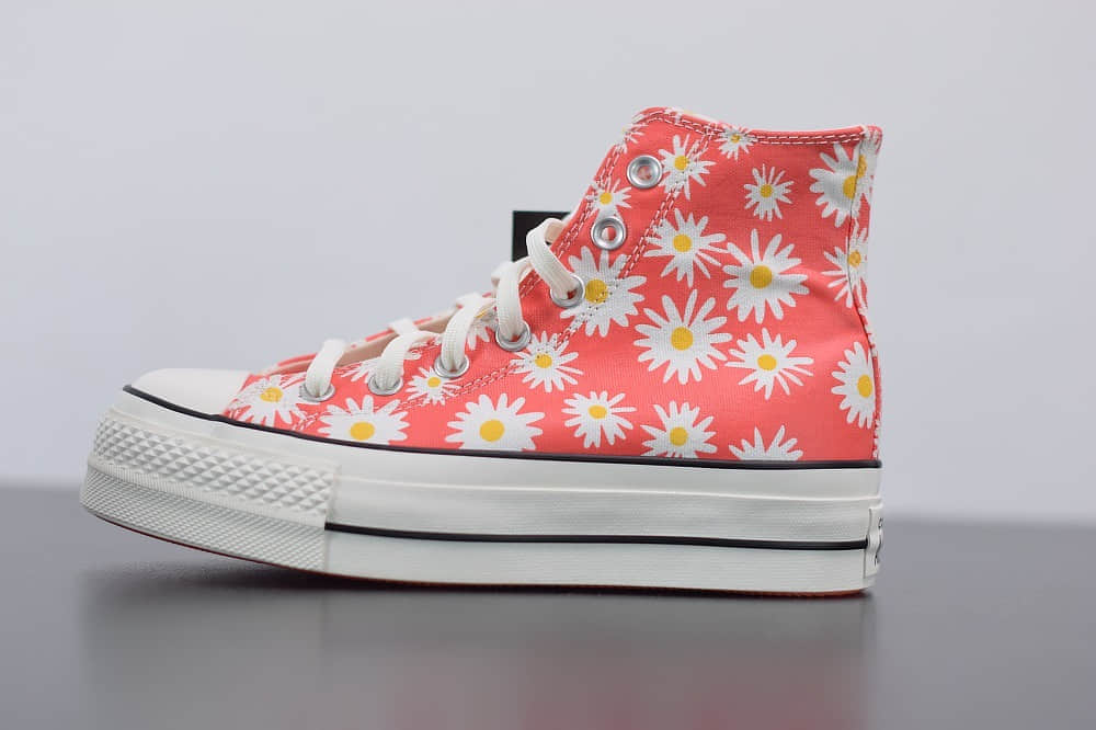 匡威Converse橘色小菊花松糕鞋纯原版本 货号:568930C