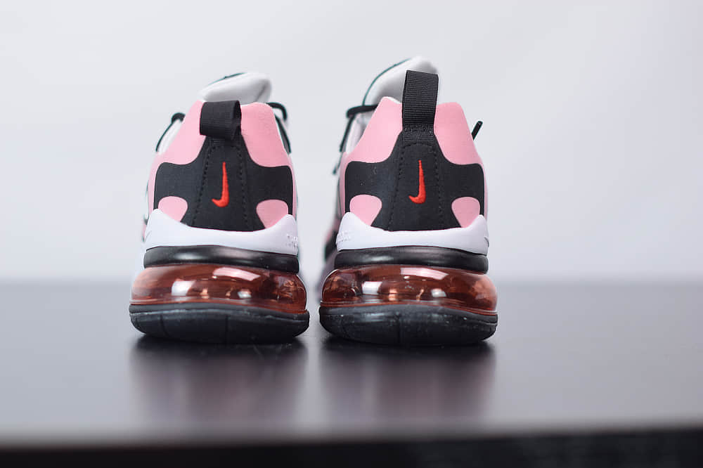 耐克Nike Air Max 270 React黑粉白色气垫运动鞋纯原版本 货号:AT6174-005