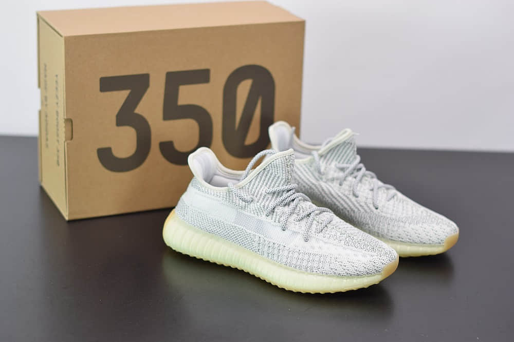 阿迪达斯Adidas Yeezy 350V2 Boost灰满天星休闲慢跑鞋纯原版本 货号:FX4349