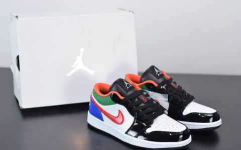 乔丹Air Jordan 1 Low低帮彩钩拼接休闲板鞋纯原版本 货号：CZ4776-101