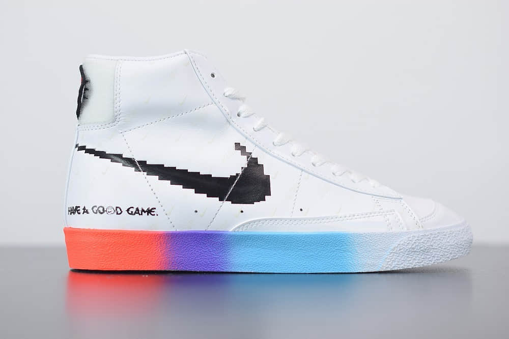 耐克Nike Blazer Mid ’77 Vintage开拓者高帮电玩小子休闲板鞋纯原版本 货号：DC3280-101