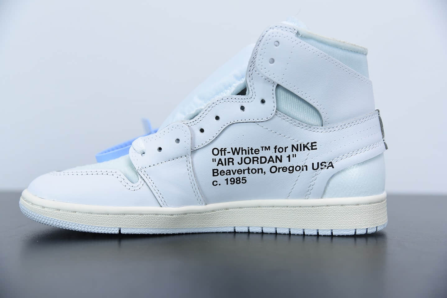 乔丹Nike Air Jordan 1 x OFF-WHITE NRG 周杰伦同款欧洲限定联名鞋款纯原版本 货号：AQ0818-100
