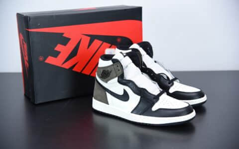 乔丹Air Jordan 1 High OG“Dark Mocha”黑摩卡小倒钩高帮板鞋纯原版本 货号：555088-105