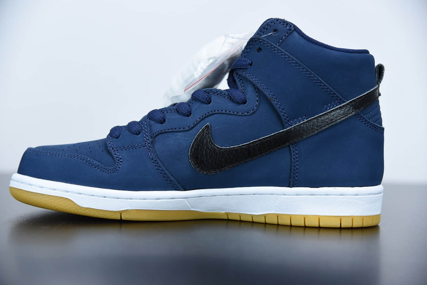 耐克Nike SB Dunk HighNavyBlack-Gum扣篮系列“暗夜蓝黑生胶”高帮休闲运动滑板板鞋纯原版本 货号:CI2692-401