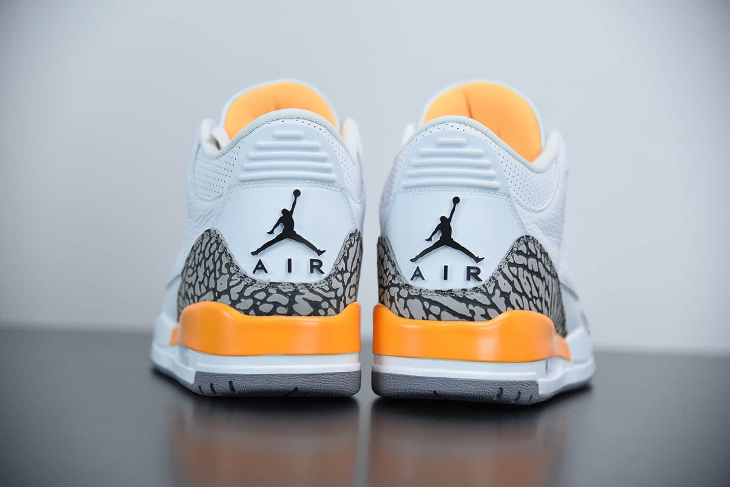 乔丹Air Jordan 3 “Laser Orange”爆裂纹湖人配色篮球鞋纯原版本 货号:CK9246-108