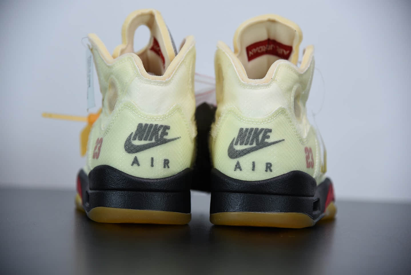 乔丹Air Jordan 5 x off white 联名款金蝉翼篮球鞋纯原版本 货号:DH8565-100