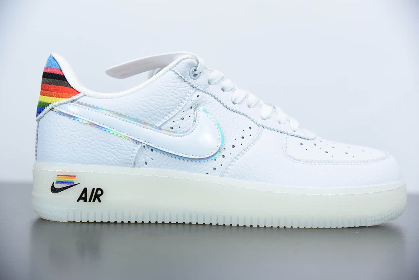 耐克Nike Air Force 1 Betrue彩虹空军一号低帮休闲运动板鞋纯原版本 货号：CV0258-100