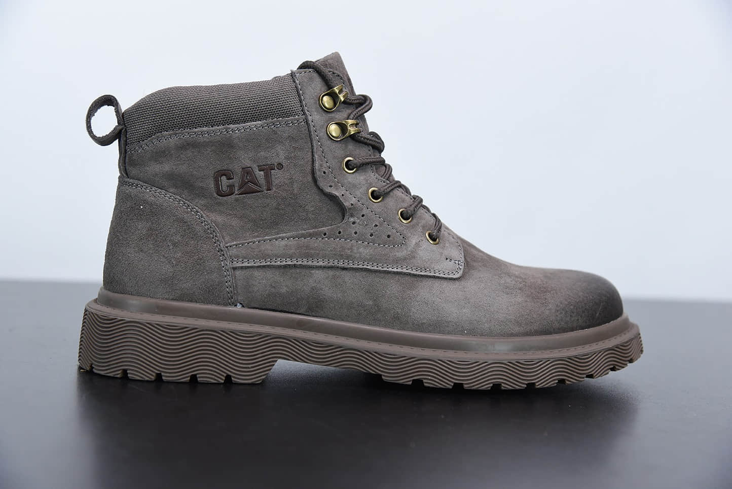 卡特CAT FOOTWEA浅灰六孔工装休闲复古潮鞋纯原版本