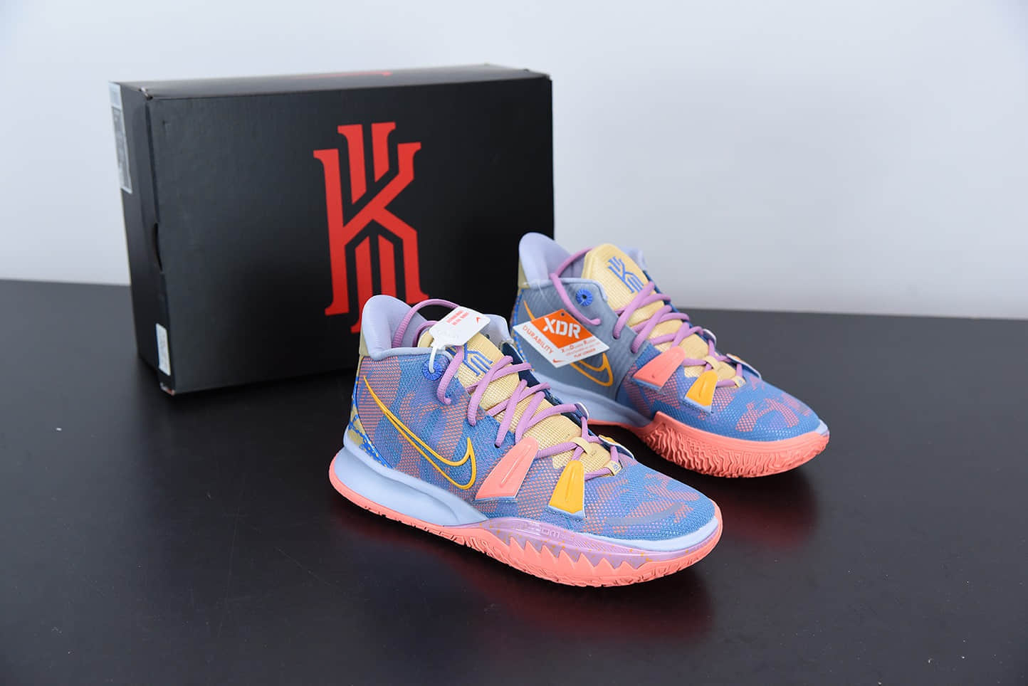 欧文Nike Kyrie 7 EXPRESSIONS 蓝粉艺术主题限定篮球鞋纯原版本 货号:DC0589-003