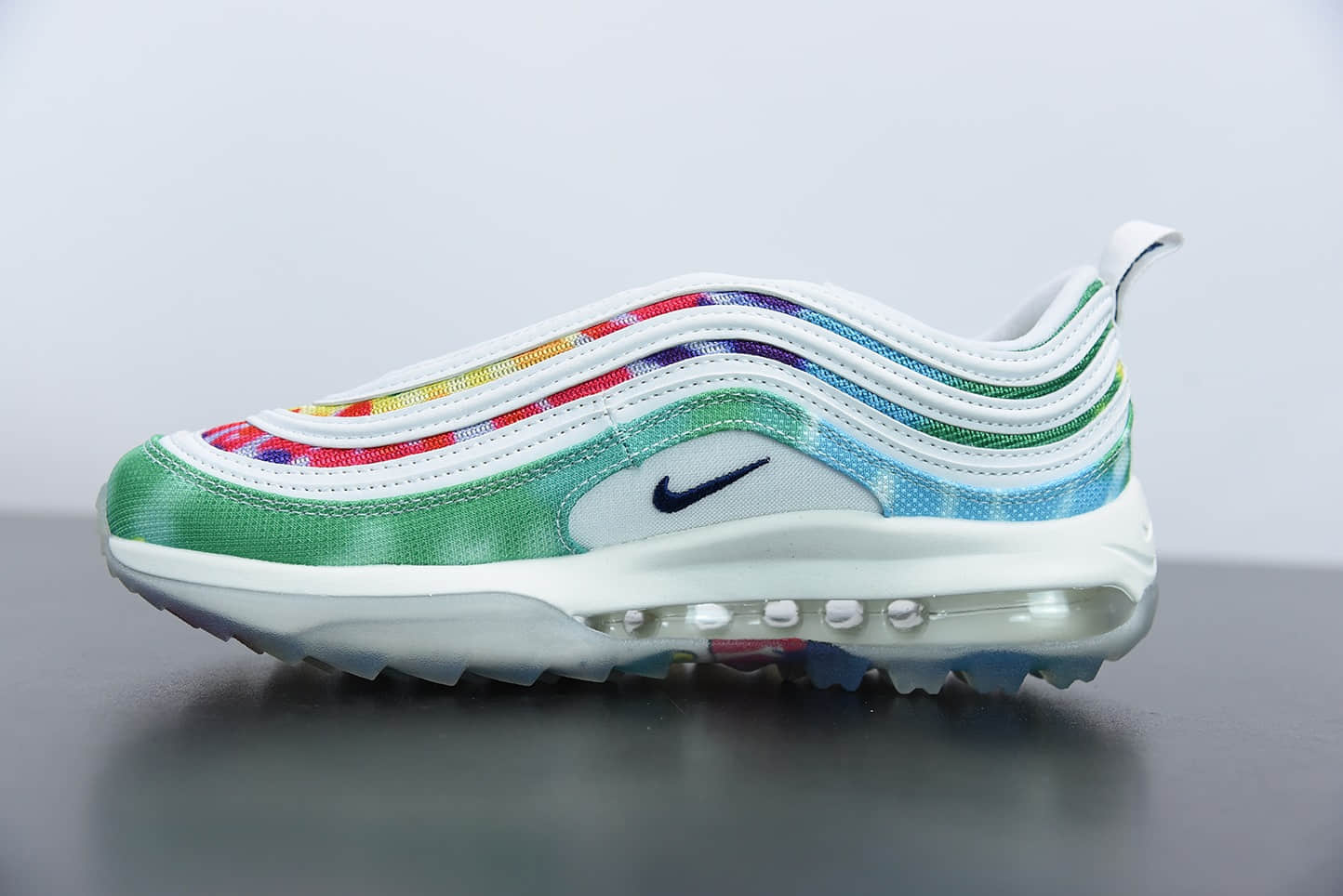 耐克NIKE AIR MAX 97 GNR P高尔夫扎染子弹复古全掌气垫休闲运动鞋纯原版本 货号：CK1219-100