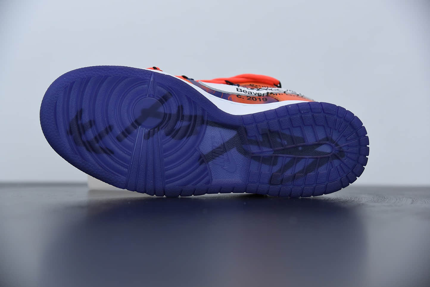 耐克OFF-WHITE x Futura x Nike Dunk Low 三方联名扣篮系列低帮经典百搭休闲运动板鞋“OW太阳橙蓝扎染纯原版本 货号:CT0856-801