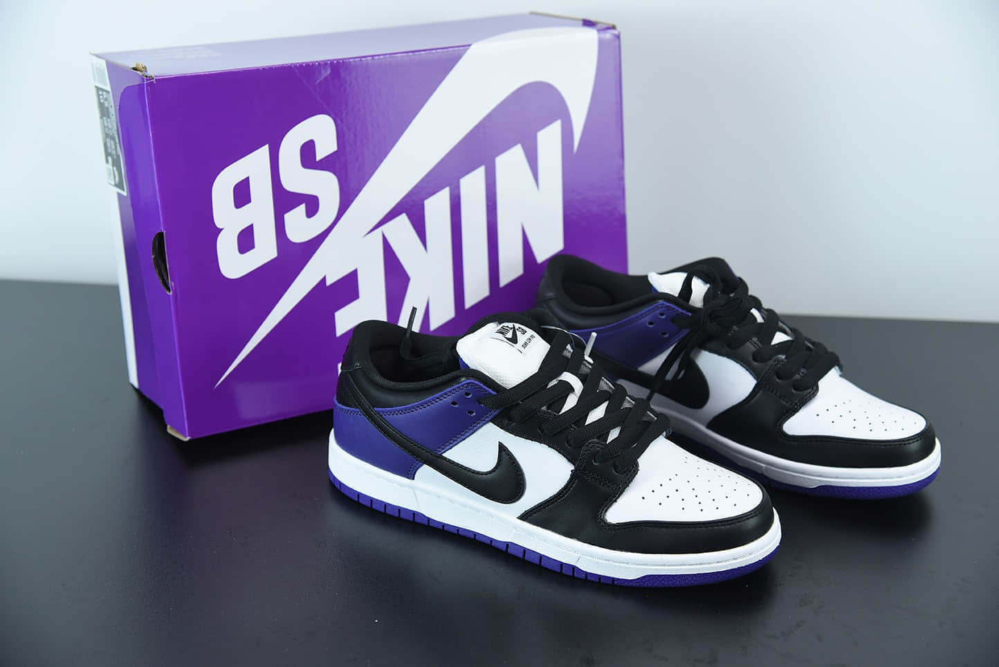 耐克Nike SB Dunk LowCourt Purple恶人紫扣篮系列低帮休闲运动滑板板鞋纯原版本 货号:BQ6817-500