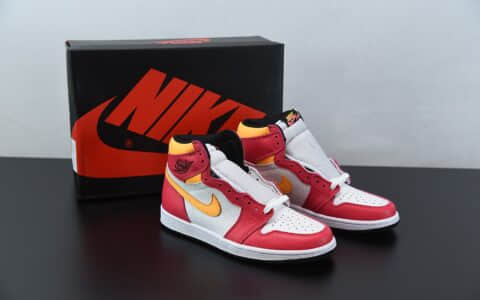 乔丹Air Jordan 1“SailUniversity Red”亡灵节奥运白红高帮篮球鞋纯原版本 货号：555088-603