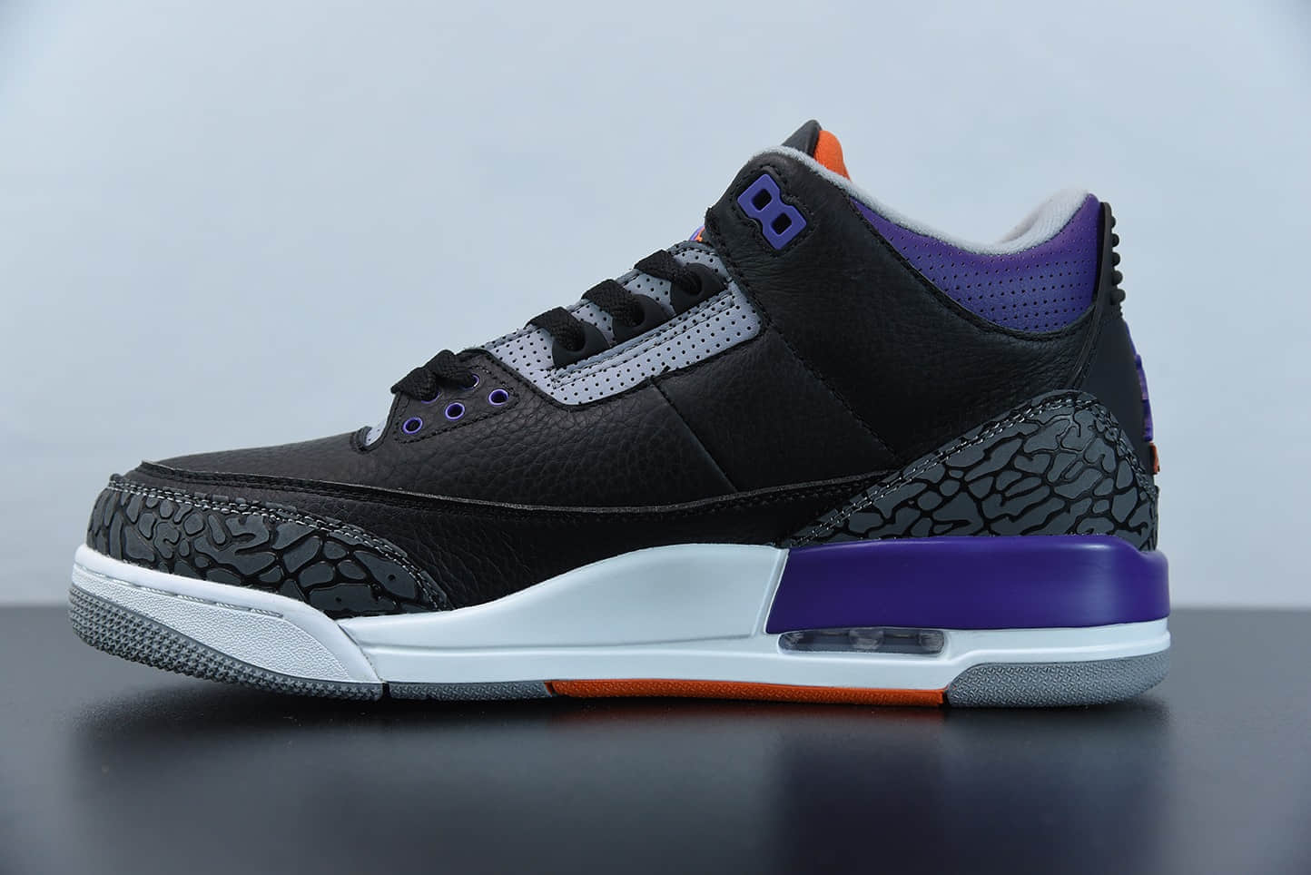 乔丹Air Jordan 3 Retro “Court Purple”黑紫配色中帮复古休闲运动文化篮球鞋纯原版本 货号:CT8532-050