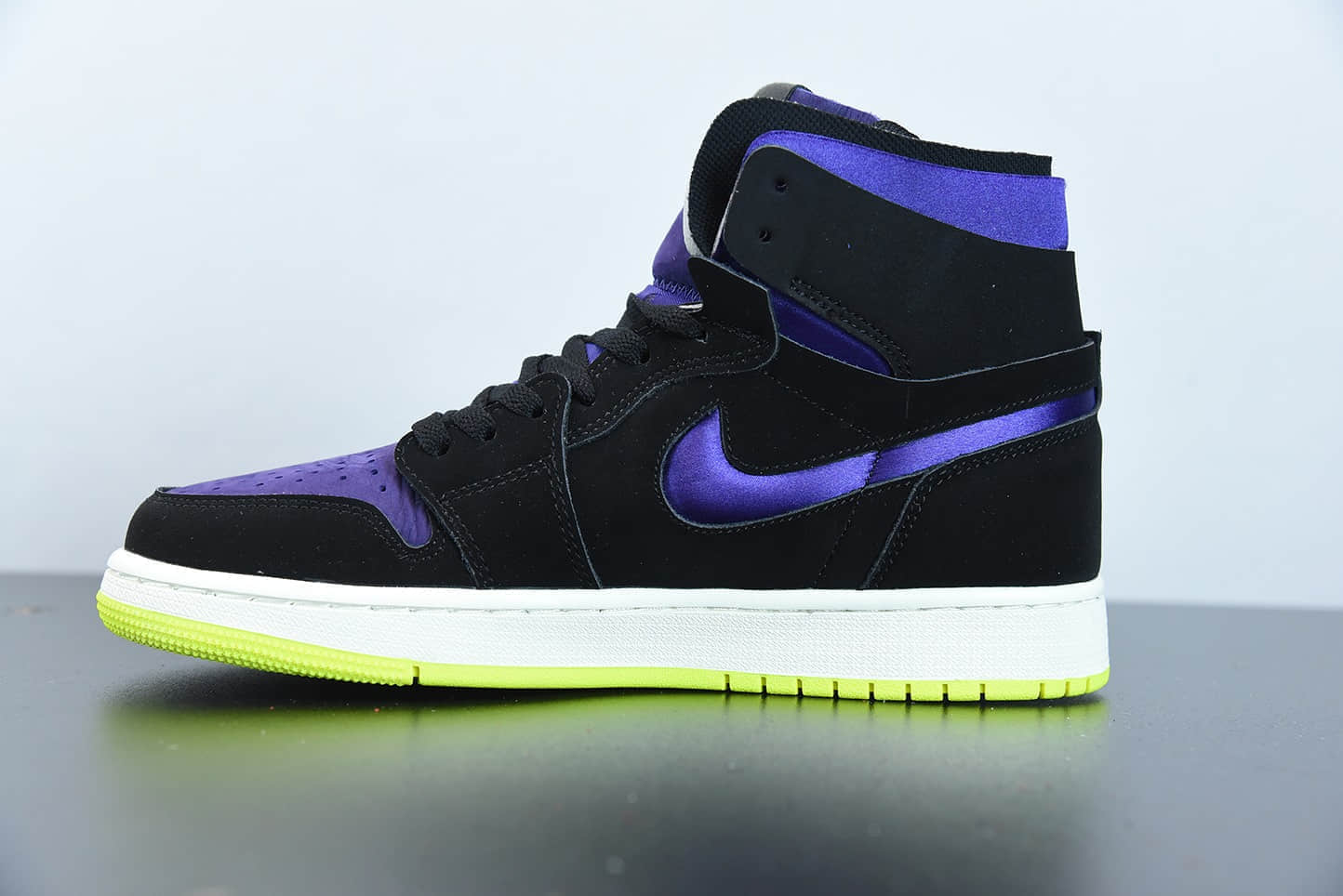 乔丹Air Jordan 1 Zoom Air CMFT “Lemon Venom” “Plum Purple” 柠檬毒液高帮板鞋纯原版本 货号：CT0979-001