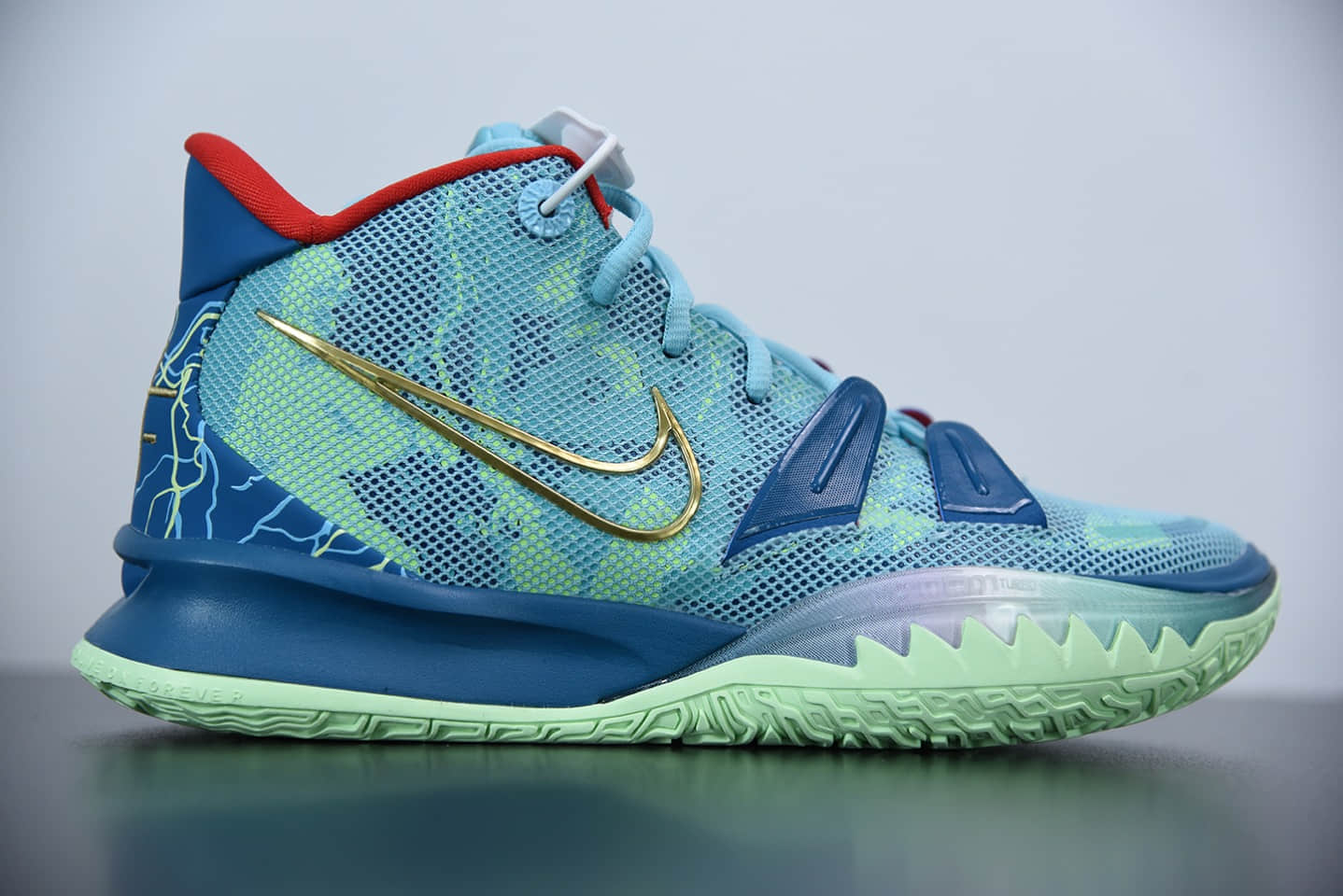 欧文NIKE KYRIE 7SPECIAL FX 电影主题湖水绿气垫篮球鞋纯原版本 货号：DC0589-400