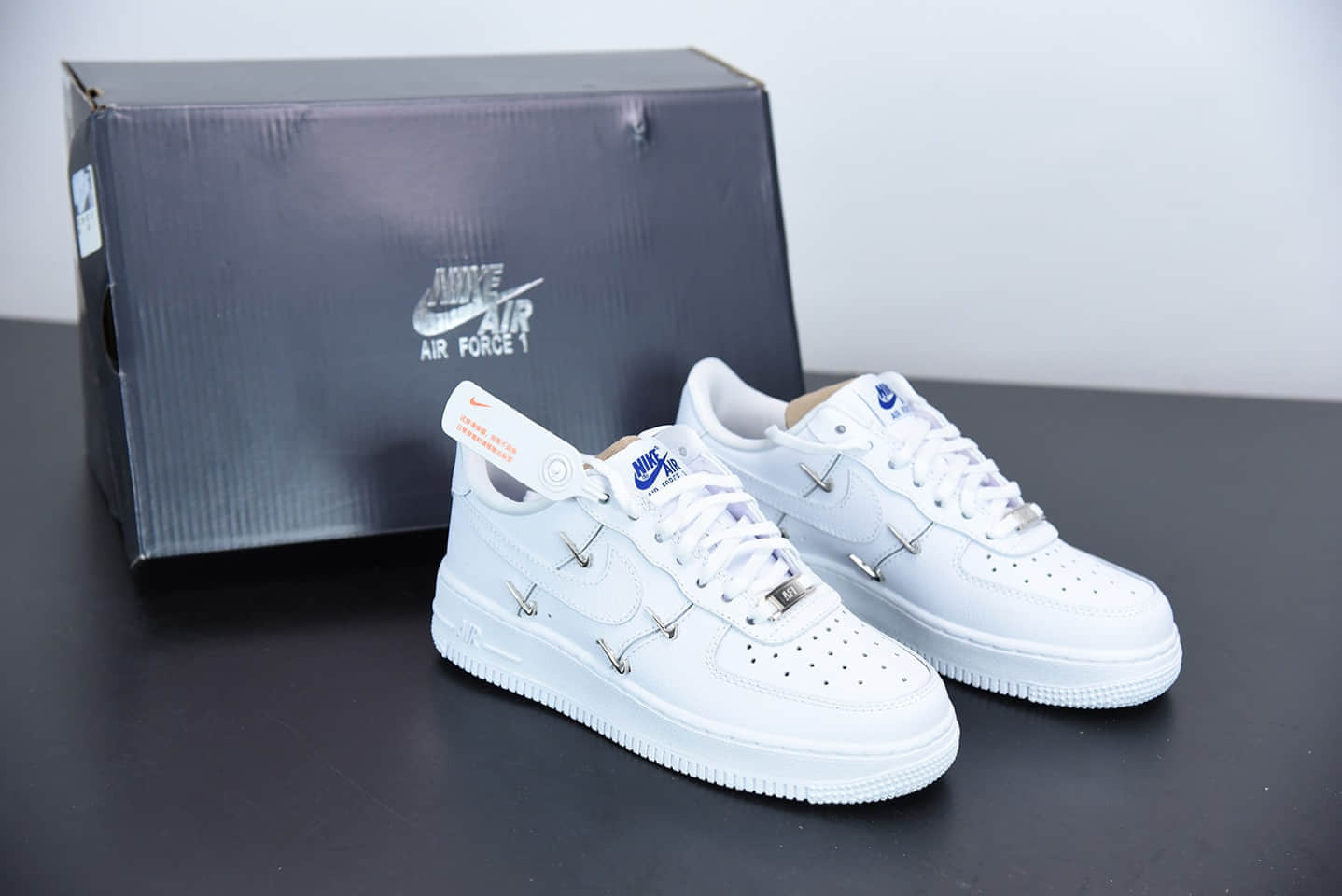 耐克Air Force 1'07 Low All White 空军一号“联名小银勾”低帮休闲板鞋纯原版本 货号:CT1990-100