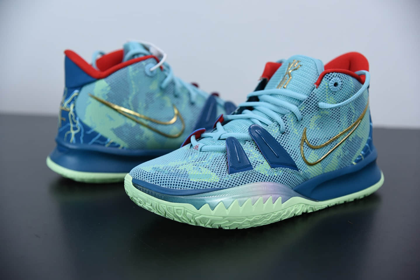 欧文NIKE KYRIE 7SPECIAL FX 电影主题湖水绿气垫篮球鞋纯原版本 货号：DC0589-400