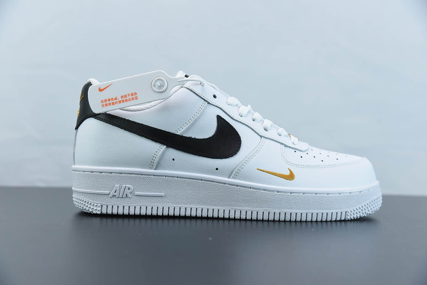 耐克Nike Air Force 1 Low 黑白金配色空军一号低帮休闲板鞋纯原版本 货号:CZ0270-102