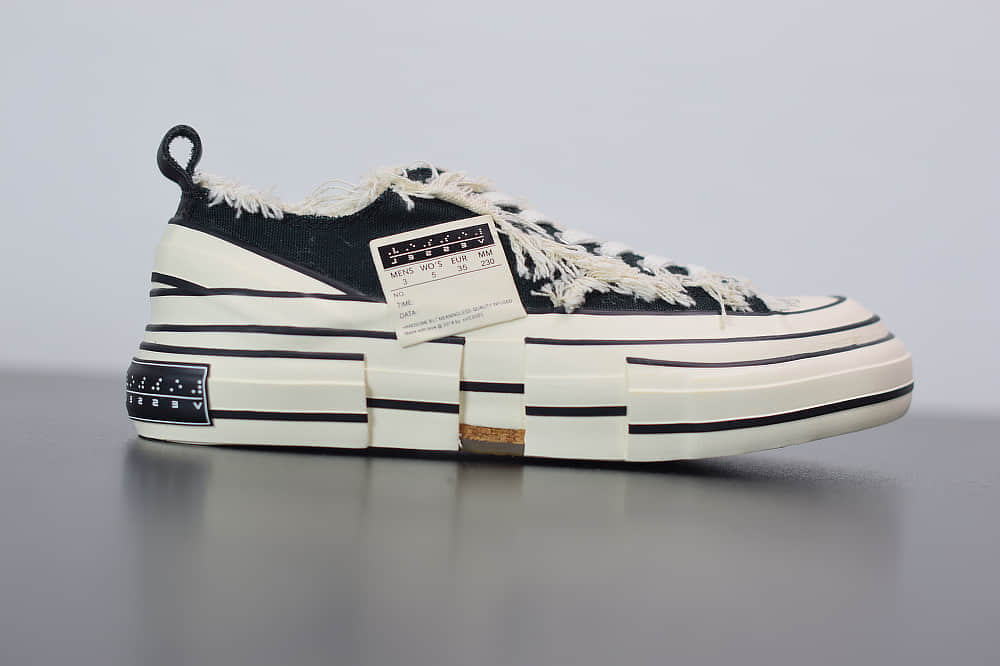 Xvessel G.O.P Low Navy低帮黑色吴建豪乞丐鞋纯原版本 货号：S19X001B