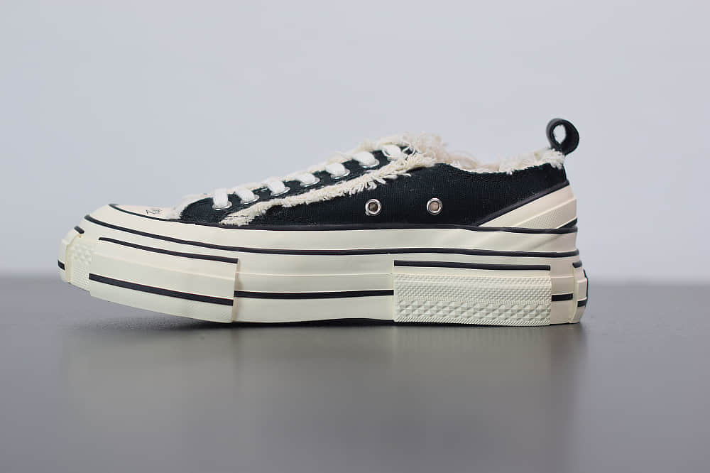 Xvessel G.O.P Low Navy低帮黑色吴建豪乞丐鞋纯原版本 货号：S19X001B