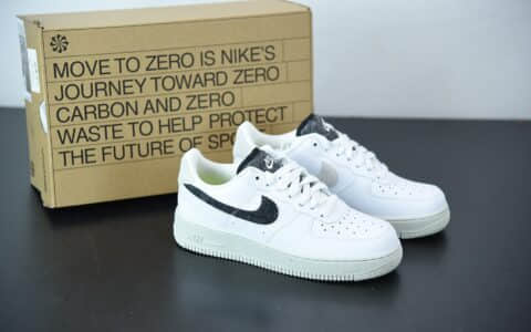 耐克 Nike Air Force 1'07 SE 空军一号白黑灰镂空勾低帮经典板鞋纯原版本 货号：DA6682-100