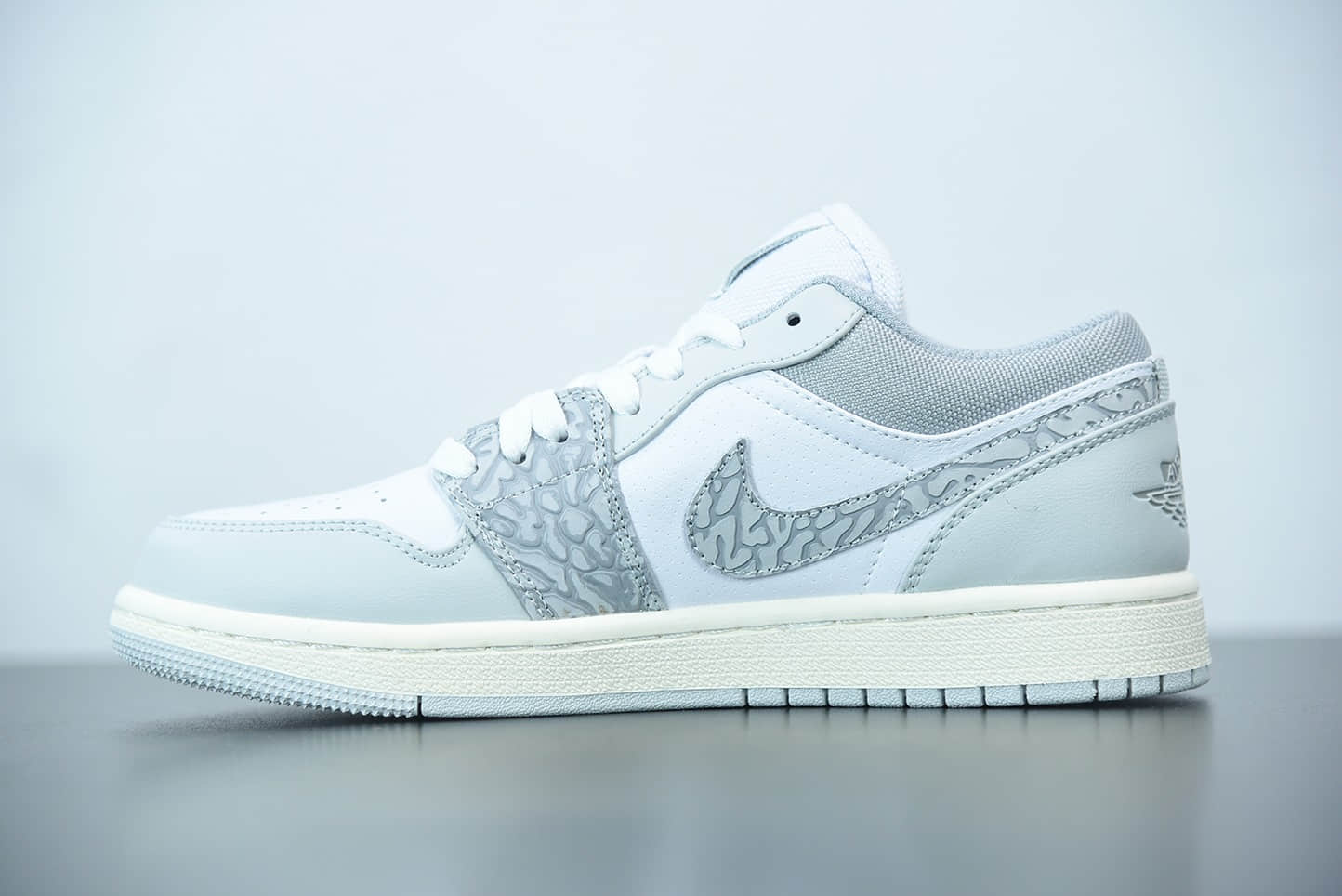 乔丹Air Jordan 1 Low PRM“Elephant Print”灰白大象低帮文化休闲板鞋纯原版本 货号:DH4269-100